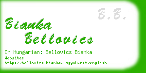 bianka bellovics business card